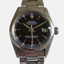 Rolex Oyster Perpetual Datejust 6824 30mm Black Dial Automatic Vintage Watch