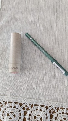ARTDECO Natural Cream Lippstick Sunrise 49X + Kayal Liner Maybelline green