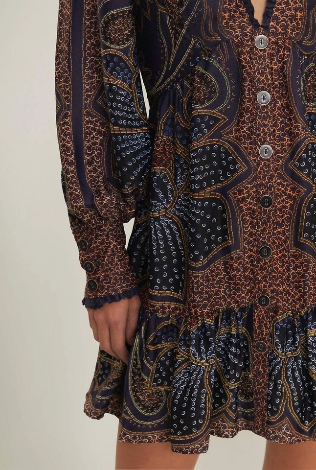 G1N Con Etiquetas Farm Rio Floral Glam Mini Vestido Talla XS Foto 2 de 4