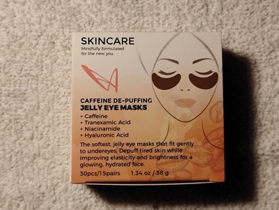 LaSplash Cosmetics Skincare Caffeine De-Puffing Jelly Eye Masks 30ct