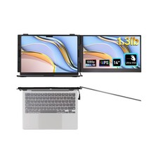 Laptop Screen Extender - Ultra-Thin 1.3lbs 14" FHD IPS Dual Portable Monitor ...