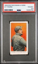 1909 E92 Dockman & Sons Cy Young PSA 4.5 VG-EX+ VERY RARE!