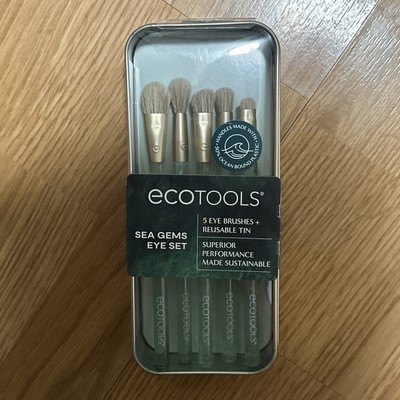ECOTOOLS Sea Gems Eye Set 5 Different Brushes + Reusable Tin Sealed New