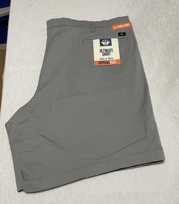 NWT Dockers Supreme Flex Sz 50 Gray Shorts 4 Pocket Cotton/Elastine 9  Inseam.