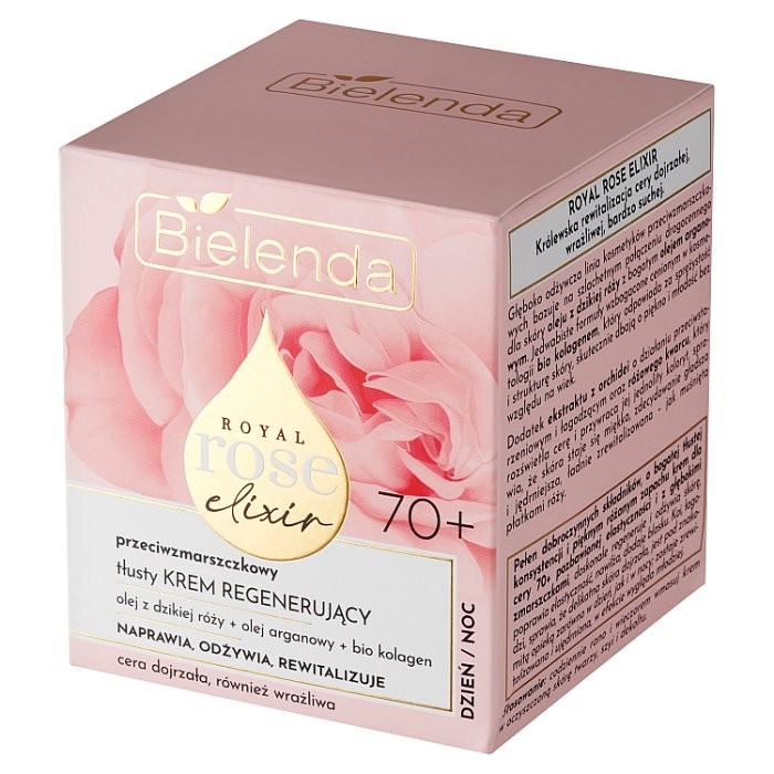 Bielenda Royal Rose Elixir Anti-Wrinkle Regenerating Cream 70+ Day/Night 50ml - Image 5