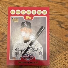Topps 2008 Opening Day Seth Smith Colorado Rockies Rookie Auto Card #196