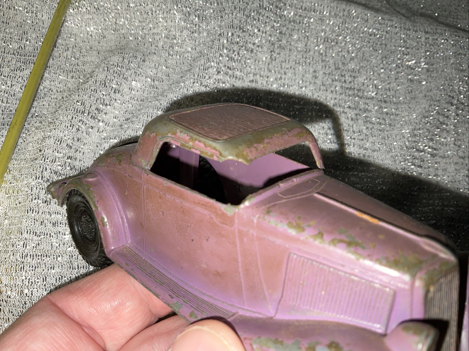 Hubley 404 Purple 1934 Ford Coupe Vtg See Pics Toy Collectible