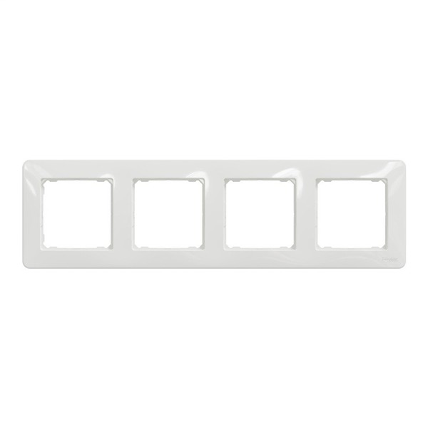 Schneider Electric Sedna Design 4-Fach Rahmen Weiß Kunststoff SDD311804-image