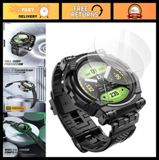 Samsung Galaxy Watch 6 Classic 47mm Band + 2 Tempered Glass Protectors, Military