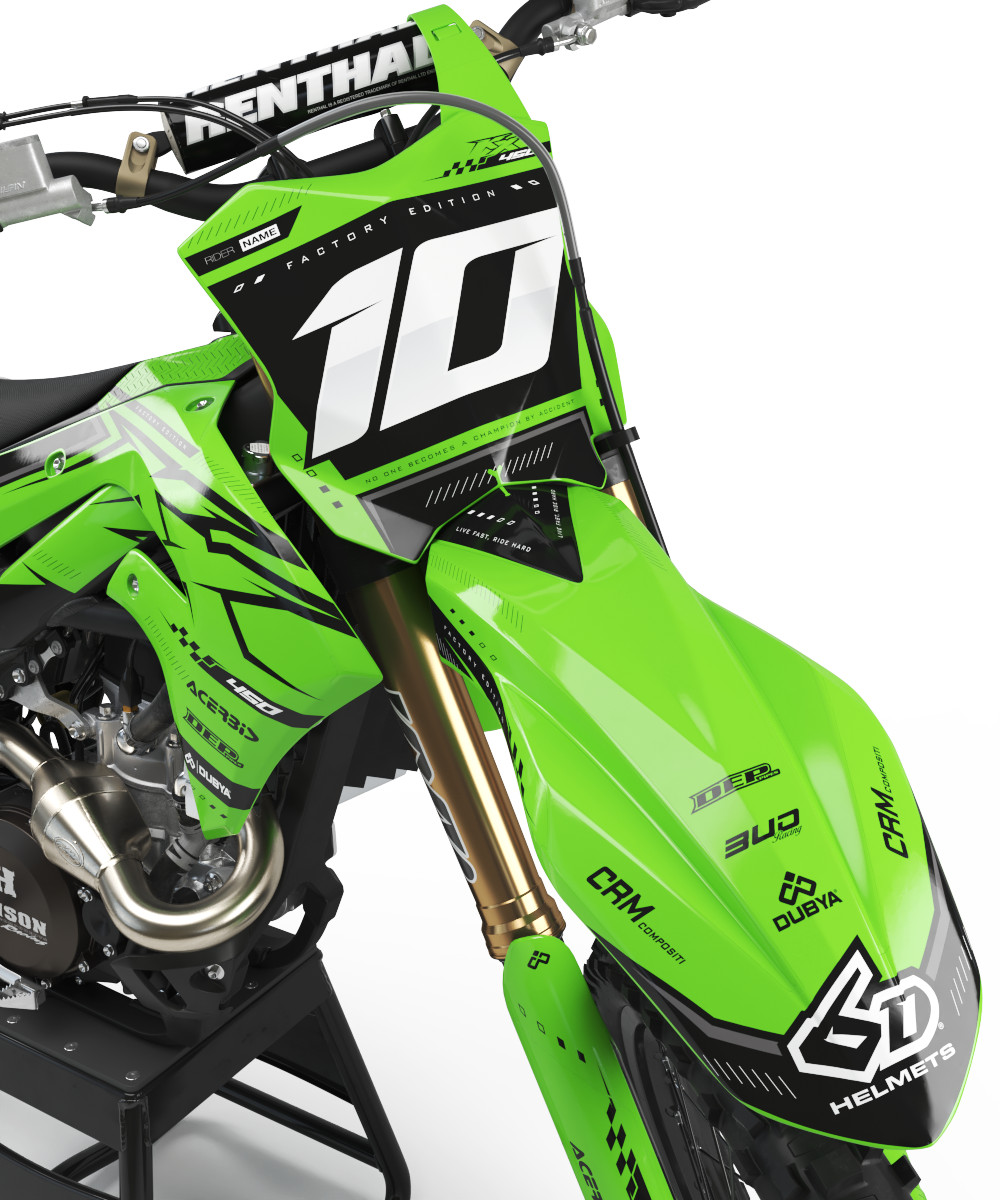 Fits Kawasaki KX450F (2019 to 2023) KX250F (2021 to 2024) graphic kits kxf kx 