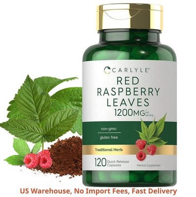 Red Raspberry Leaf 120 Capsules | Extract 1200 mg Rubus idaeus