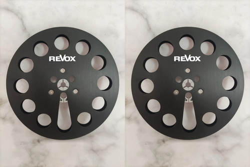 One Pair 7'' black Revox Tape Reel For PR-99 A77 B77 G36 Etc Tape Recorder