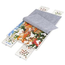 1500 Pieces Puzzle Board with Drawers and Cover,35"x27"Portable Jigsaw Puzzle