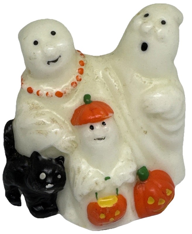 Vintage Halloween | Avon | Wax Ghostly GLOW-IN-THE-DARK Figurine | RARE FIND!