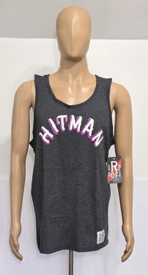 Roots of Fight Bret Hitman Hart Top Mens 2XL Grey Charcoal Graphic Print