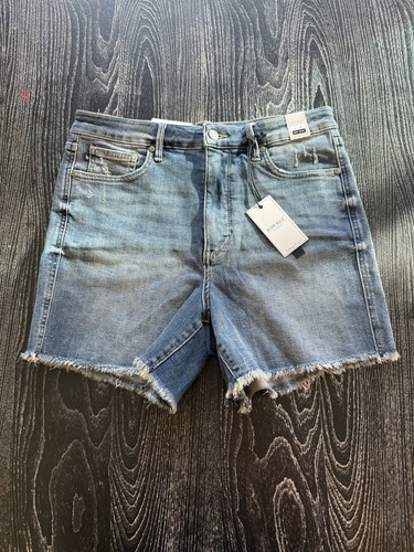 NWT Judy Blue Tummy Control Top High Waist Raw Hem Cut Off Denim Jean Shorts XL