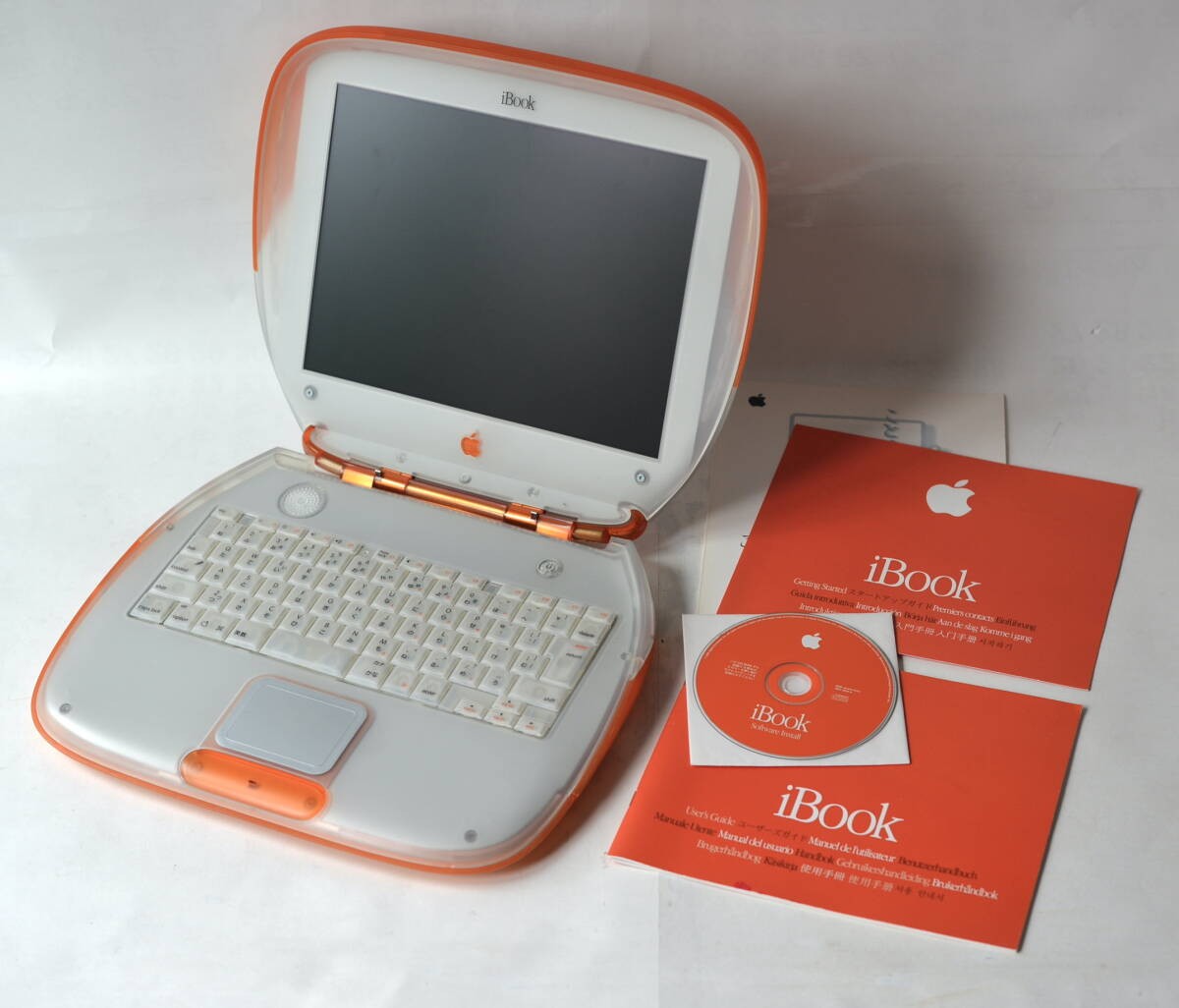 Apple iBook G3 Tangerine 320MB 6GB CD Laptop with OS Vintage