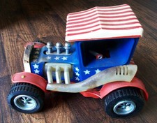 Old Vintage Bo Battery Operated Custom Model T Ford Plastic Hot Rod Toy Car Old Vintage Bo Battery Operated Custom Model T Ford Plastic Hot Rod Toy Car