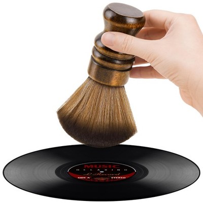 NiHome Vinyl Record Cleaning Brush, Anti-Static Soft LP Large, Brown 