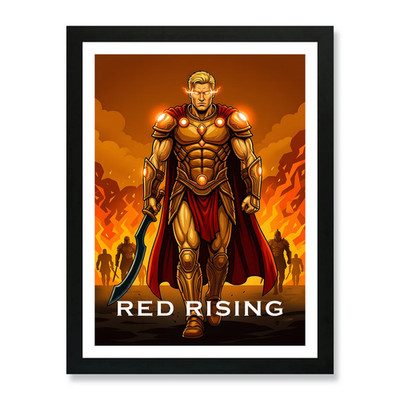 Red Rising Darrow Poster Gerahmtes Wandbild Poster Leinwanddruck Bild