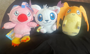 Digimon Plush Keychains (Gatomon doesn’t have a tag)