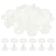20mm Doll Joints, 20Set Plastic Animal Joint Engage Bolt, White