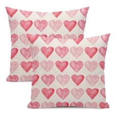 Valentine's Day Pillow Covers 18x18 Inch Set of 2, 18" x 18" Pack of 2 Vl4