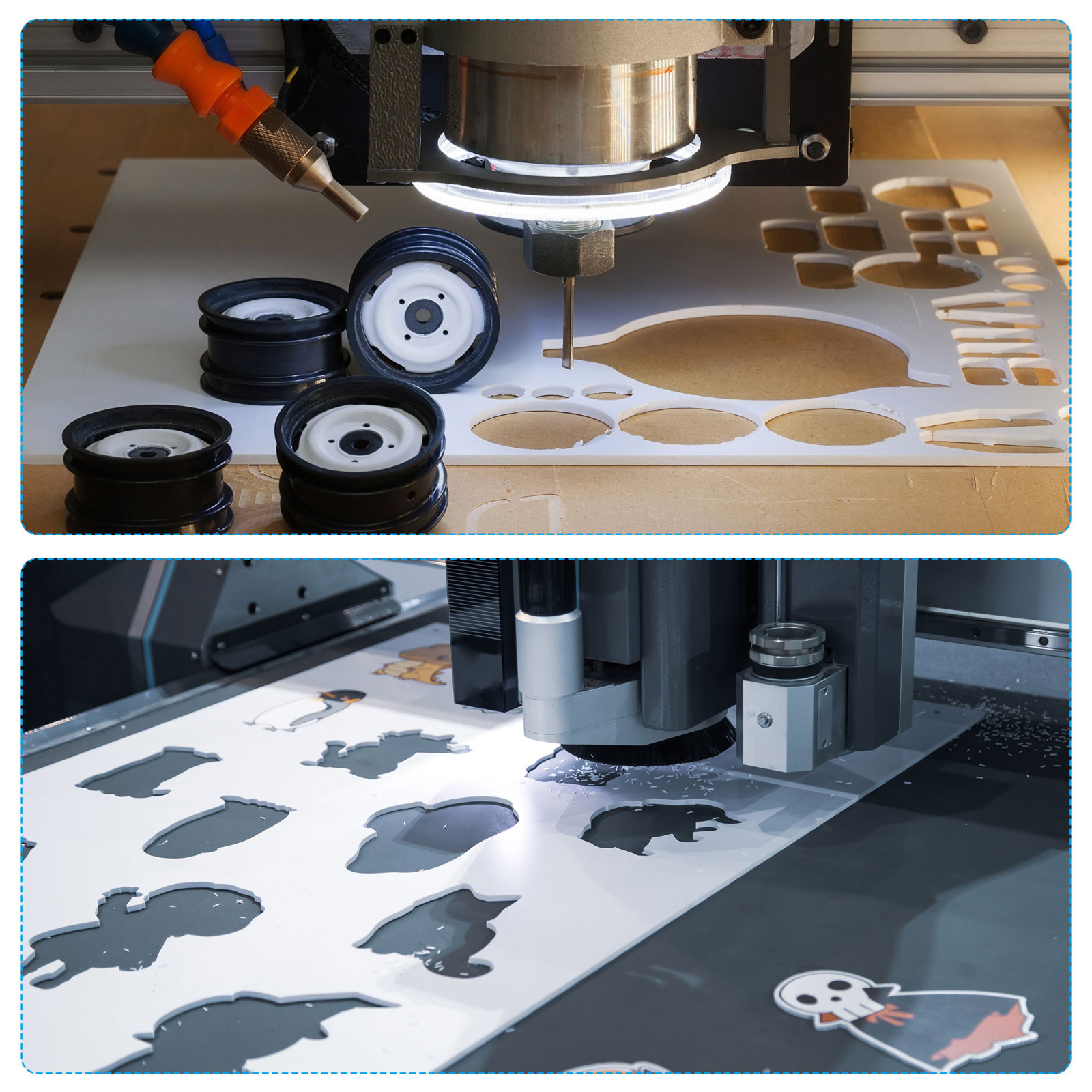 White ABS Plastic Sheet 10 x 8 x 0.03 Inch for DIY Crafts Pack of 4 Pcs