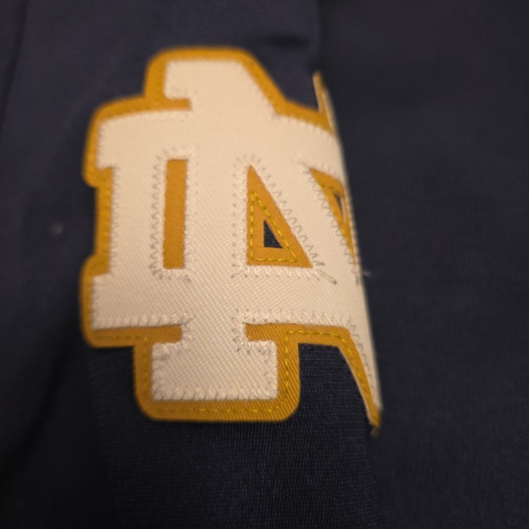 Notre Dame Football Jersey Mens 4XL Blue Official Under Armour #1 Stitched NEW thumbnail 5