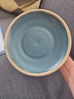 Vintage Teal Glazed Ceramic Covered Casserole Dishwith Geometric Design — photo 4
