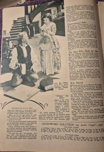 Very Rare PICTUREGOER Mag December 15th 1934 Jackie Cooper With Booklet. - Picture 14 of 19