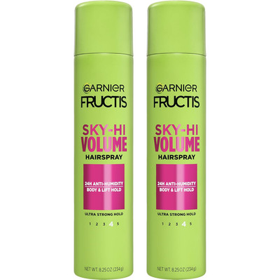 Garnier Fructis Style Volume Anti-Humidity Hairspray, 8.25 Oz, 2 Count, (Packagi