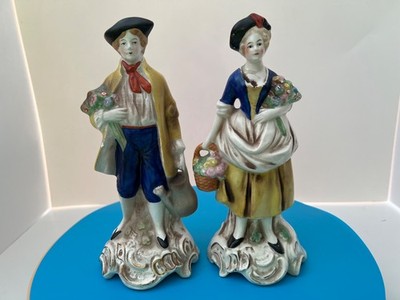 Rare German made figurines with a stamp  U.S. Zone Germany.  1945-1949