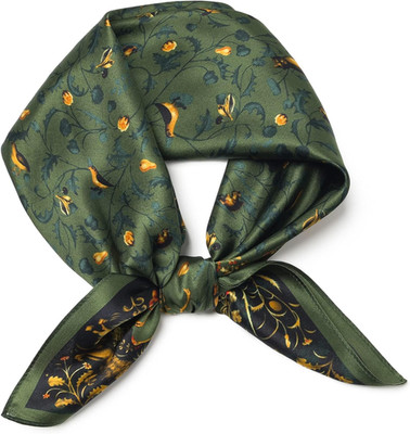 100% Mulberry Silk Scarf 25.6''x25.6'' Square Women Neckerchief Headscarf - Lightw