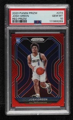 2020-21 Panini Prizm Red /299 Josh Green #274 PSA 10 GEM MT Rookie RC 14t3