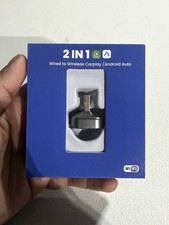 2-in-1 Wired to Wireless CarPlay Android Auto Adapter WiFi