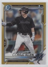 2021 Bowman Draft Chrome Gold Refractor 8/50 Tanner Allen #BDC-165 9hx
