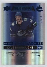 2021 Upper Deck Credentials Debut Ticket Access Blue 41/99 Kyle Burroughs 01ks