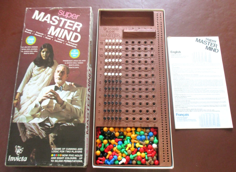 VINTAGE - SUPER MASTERMIND - INVICTA GAMES - COMPLETE - Image 2 of 3