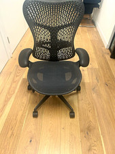 Herman Miller Mirra Black Mesh Task Chair Ergonomic Swivel Castors Height Adj