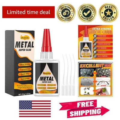 Clear Drying Super Glue for Metal 35g - Heavy-Duty, Quick-Dry Adhesive Solution