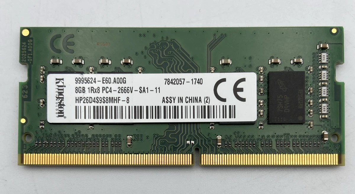 Kingston DDR4 SDRAM 8 GB Capacity per Module Memory (RAM) for sale