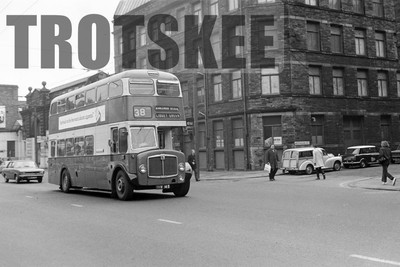 35 mm Negativ Bradford AEC Regent V Metro Cammell YKW145 um 1971
