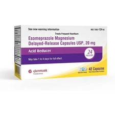 Esomeprazole Magnesium 20mg Delayed Release Acid Reducer, 42 Capsules, 24HR Rf