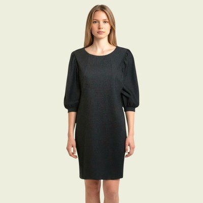 Cos Grey Wool Blend Shift Dress UK 8 US 4 EU 36