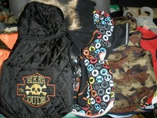 Lot of 17 NEW  Used Dog Clothes Medium P0 