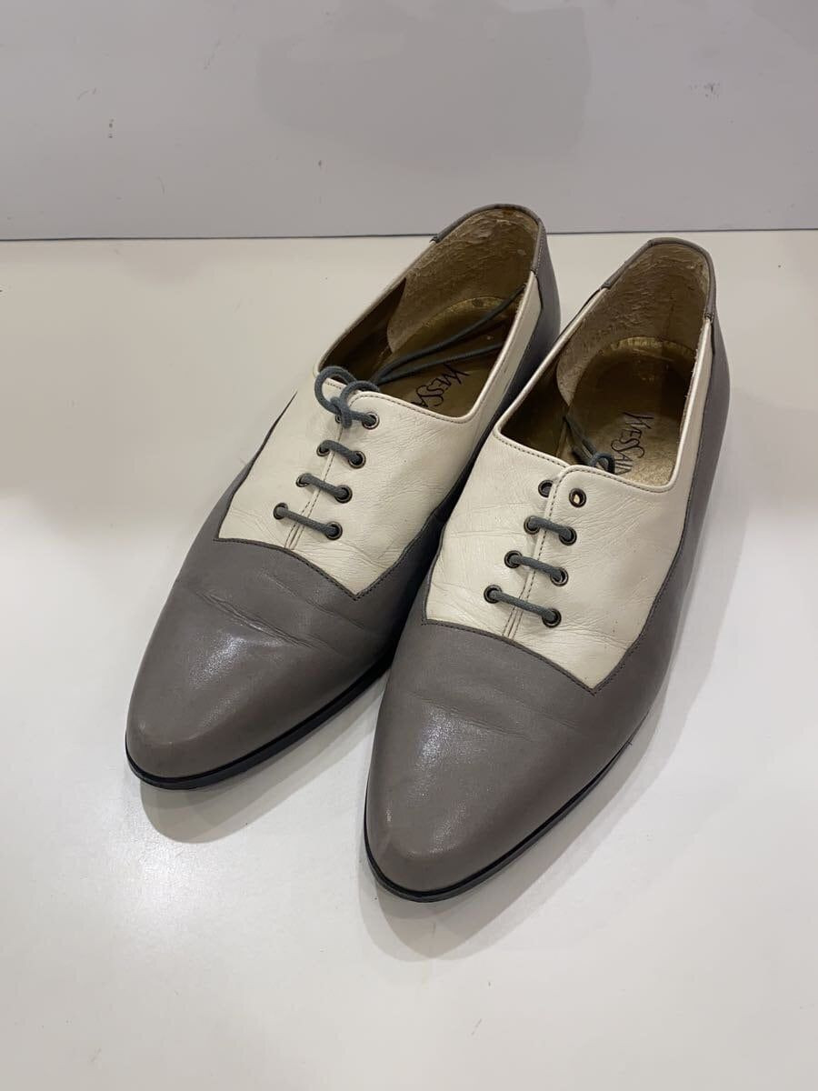 Scarpe eleganti YVES SAINT LAURENT 35 5 pelle grigia usate