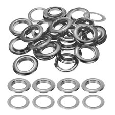 20 Pcs 25mm/1" Metal Eyelets, Eyelets and Grommets Kit Grey