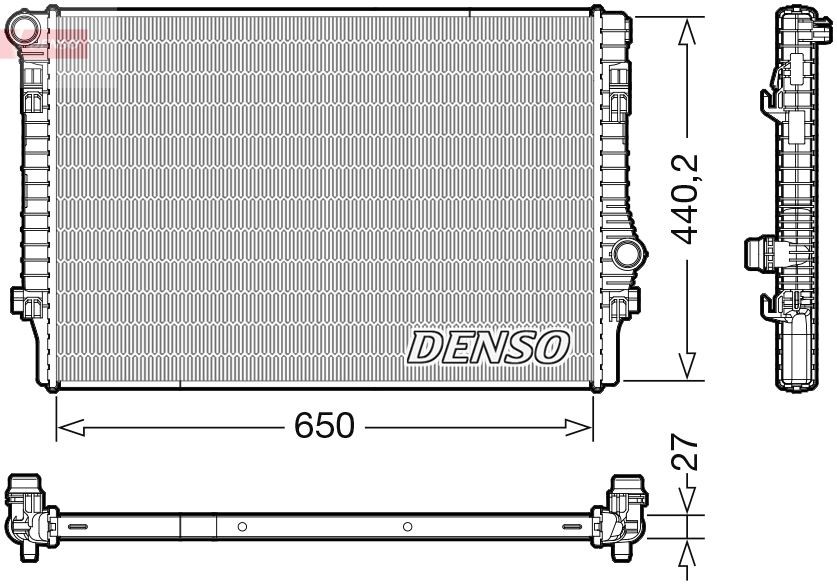 Wasserkühler DRM32049 DENSO für SEAT AUDI SKODA VW - Bild 6
