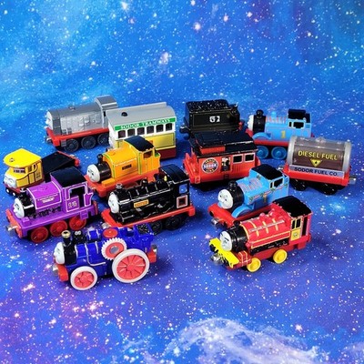 13 pc Thomas & Friends Take N Play Along Diecast Lot Trains & Cars GUC Vintage